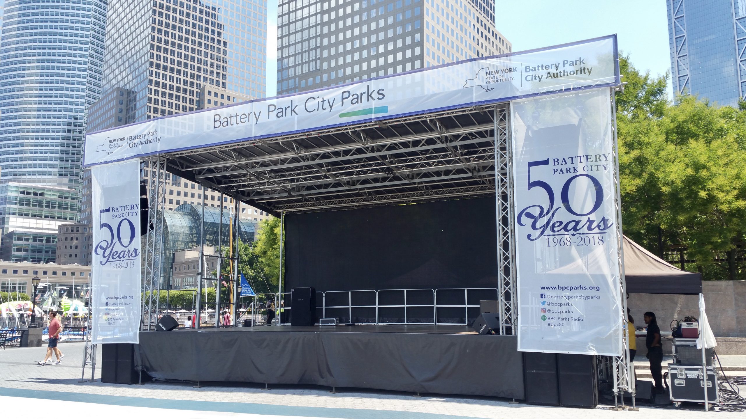Concert Production NYC Battery Park Crossfire Sound