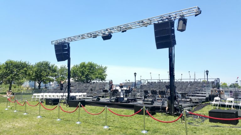 Battery Park NY Event Audio Visual Stage and Lightings