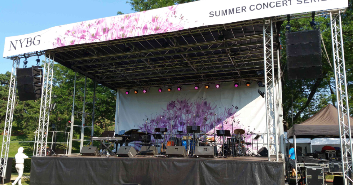 Mobile Stage Rental - Event: NY Botanical Gardens