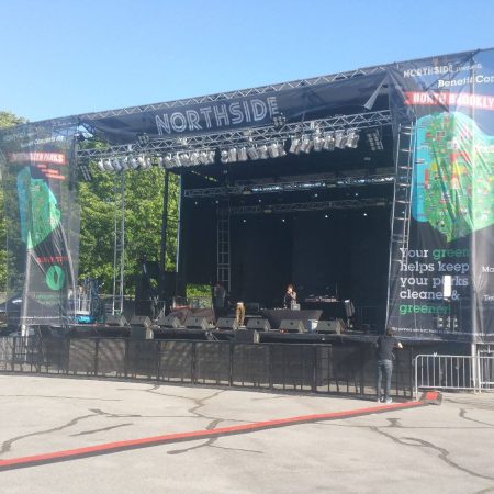 Setting up Northside Event - Crossfire Productions