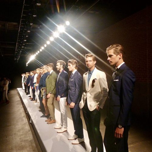 Ovadia and Sons Event - Male models on Stage