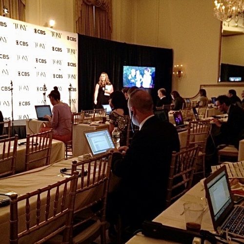 Tony Awards, stage and long table